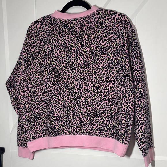 Nike Pink and Black Leopard Print Crewneck - Picture 4 of 7